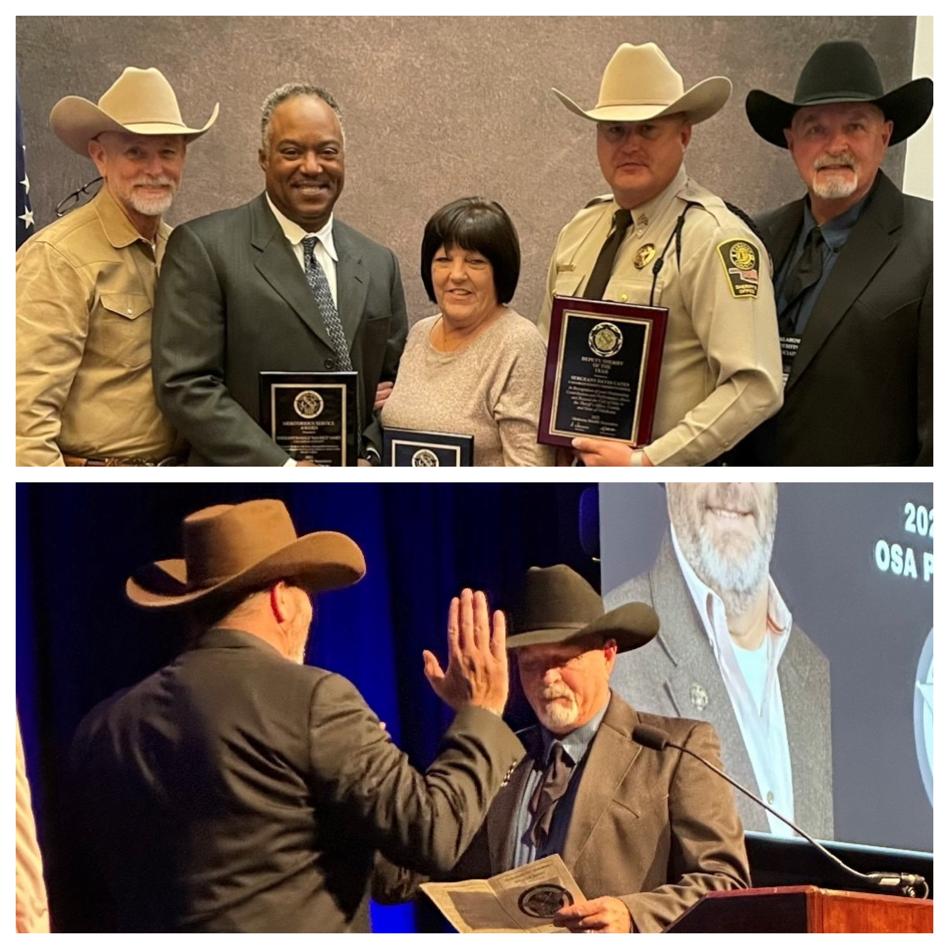 Sheriff's Office members recognized at Oklahoma Sheriffs Association Awards Banquet