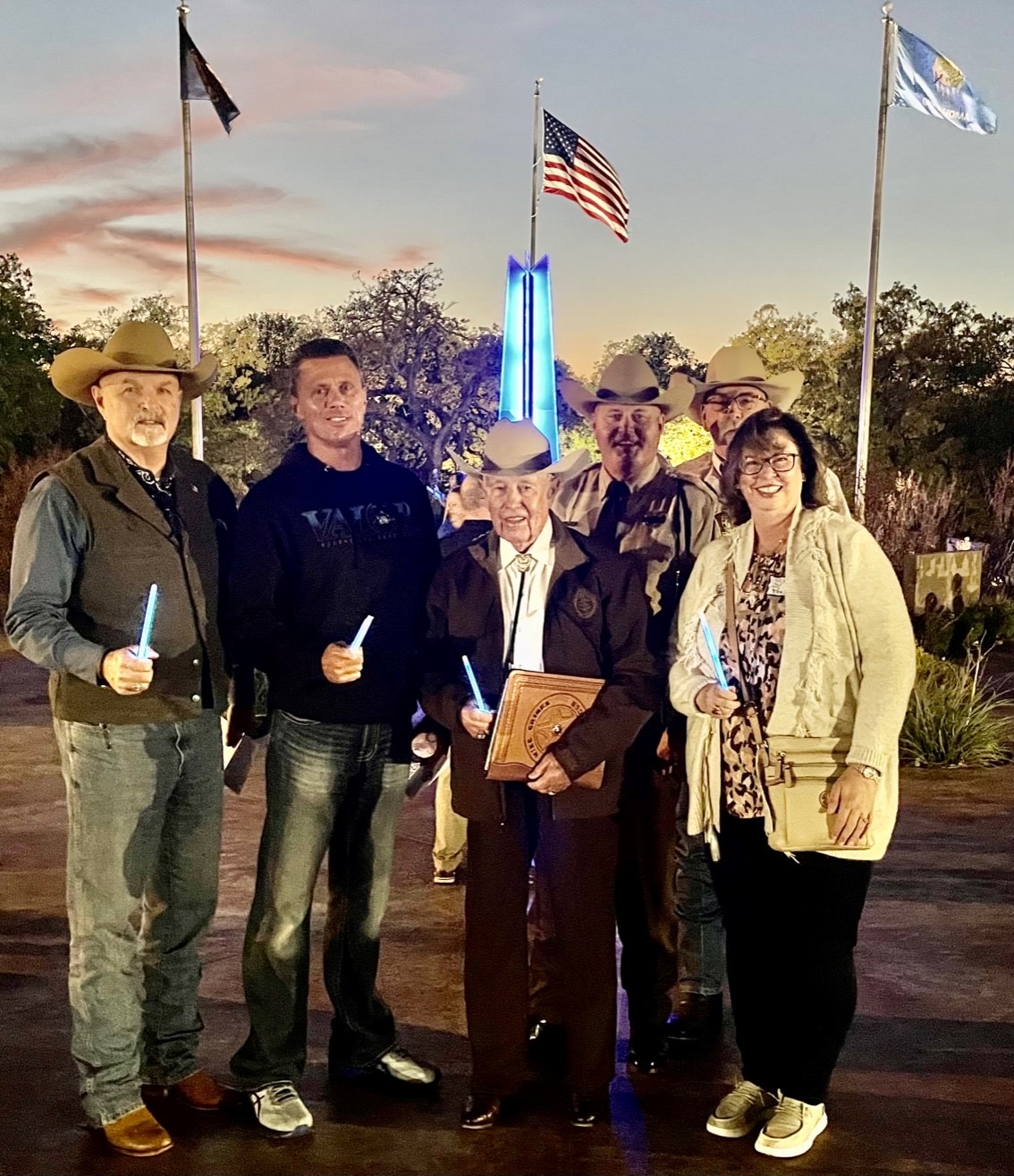 Sheriff West and staff attend the Oklahoma Blue Light Ceremony 